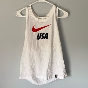 Bright white USA tank
